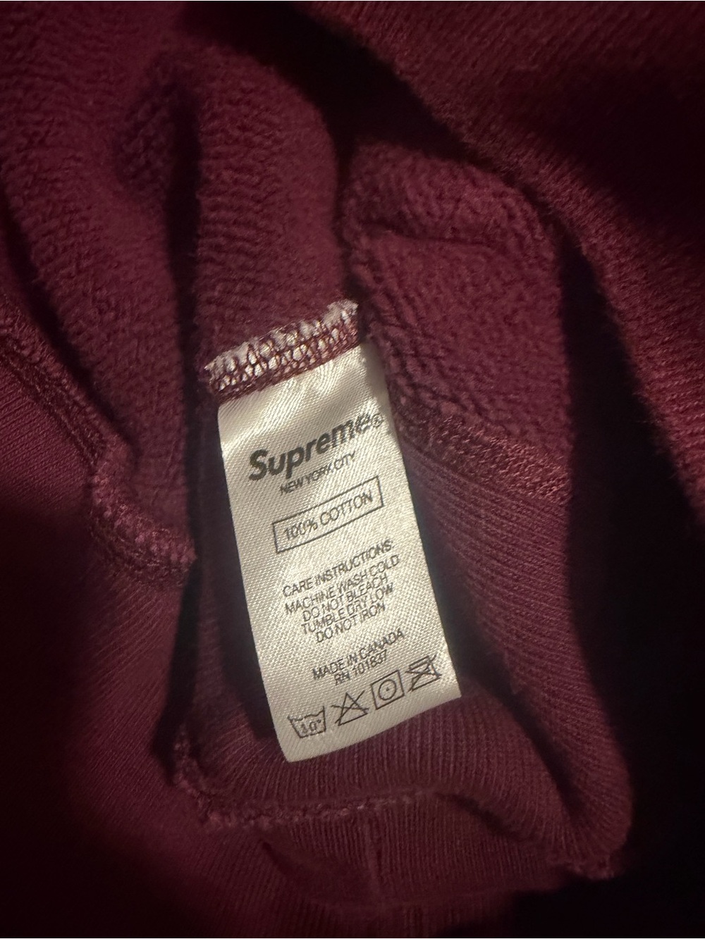 Supreme Plum Box Logo Pullover Hoodie men’s sizes medium read - Picture 11 of 11